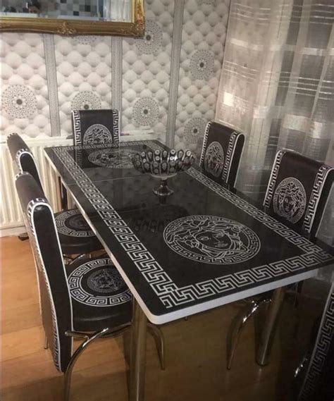 versace furniture dining table|versace dinner set price.